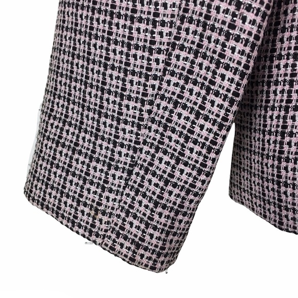 TAHARI Jacket Blazer Tweed Woven Open Front Wedding MOB Work Career Plus Size 14 - Picture 12 of 15